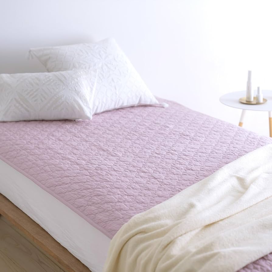 KSB 健康敷パット 100cm x 240cm ピンク SEVENDAYS やわらかなガーゼ敷きパッド(（シングル）100×200cm